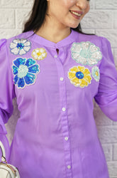Lilac flower top